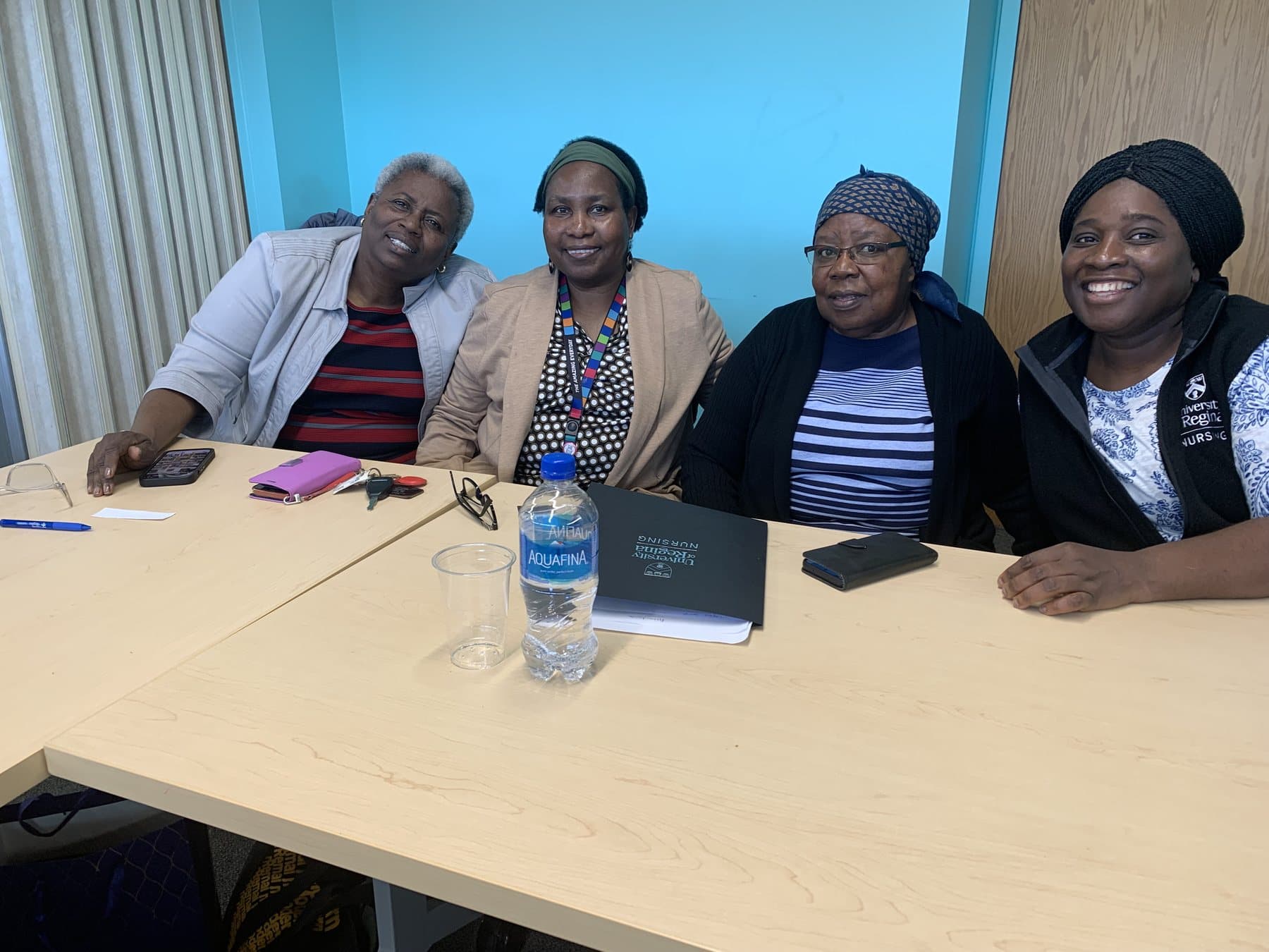 Black older adults participating in a community event