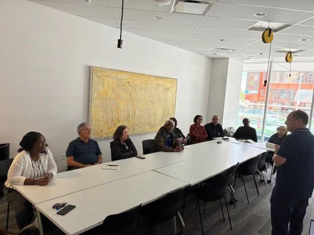 Older adults at an Edmonton gathering